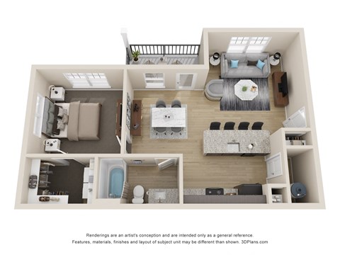Floor plan for studio
